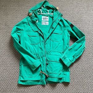 Trailwear by penfield green rain parka jacket size small